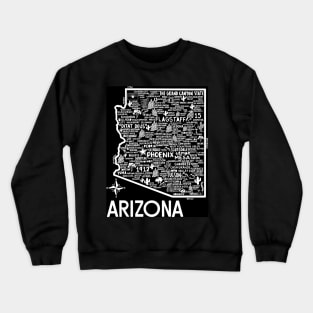 Arizona Map Crewneck Sweatshirt